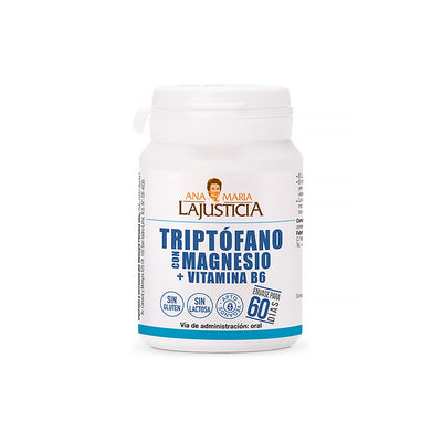Triptófano con Magnesio + Vitamina B6 60 cápsulas