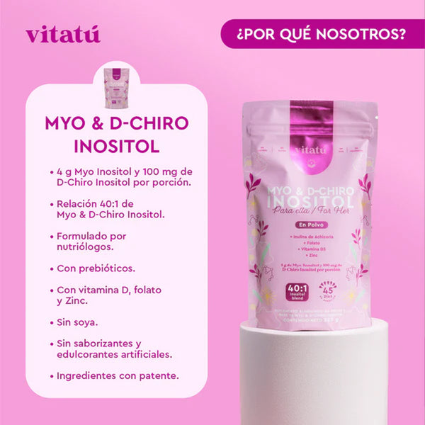 Inositol Myo & D-Chiro en Polvo sabor Berries 225g