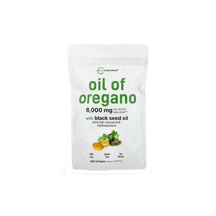 Aceite de Orégano y Semilla de Comino Negro 300 cápsulas