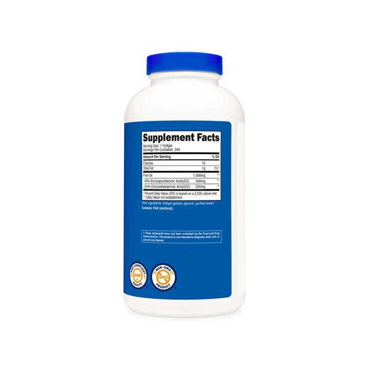 Aceite de Pescado 1000mg 240 cápsulas blandas