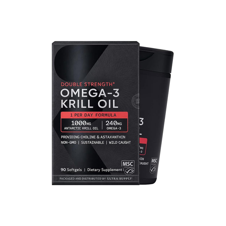 Omega-3 Aceite de Krill 1000mg 90 cápsulas blandas
