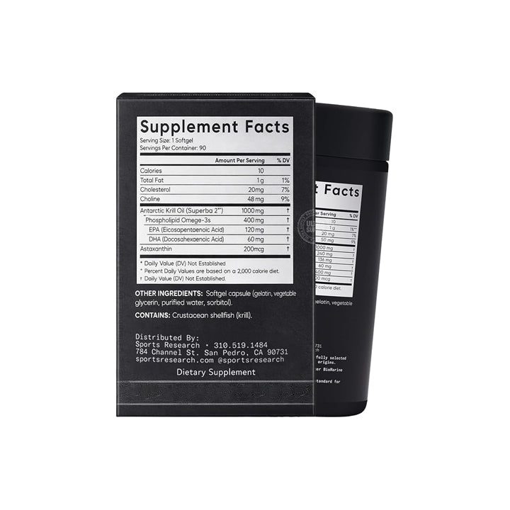 Omega-3 Aceite de Krill 1000mg 90 cápsulas blandas