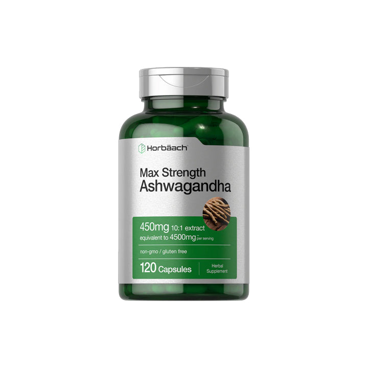 Ashwagandha 4500mg + Extracto de Pimienta Negra 120 cápsulas