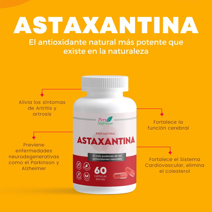 Astaxantina 60 cápsulas
