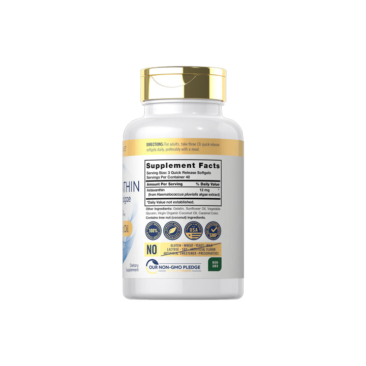 Astaxantina 12mg 120 cápsulas