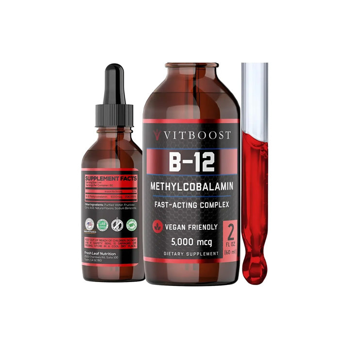 Vitamina B12 Sublingual Orgánica Vegana 5000mcg