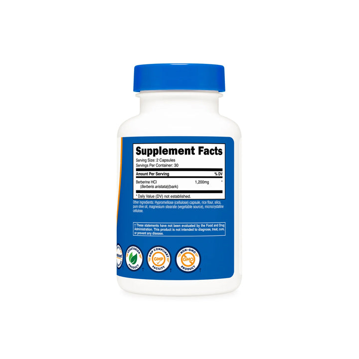 Berberina HCl 1200mg 60 cápsulas