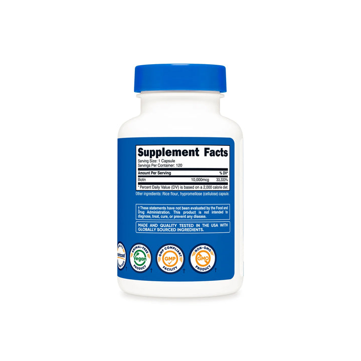 Biotina 10000mcg 240 cápsulas