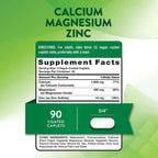 Calcio, Magnesio y Zinc 90 cápsulas