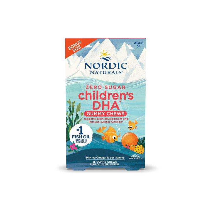DHA para Niños 600mg 45 gomitas sin azúcar