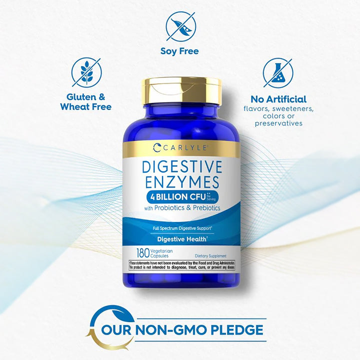 Enzimas Digestivas + Probióticos 180 cápsulas