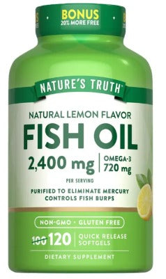 FISH OIL 120 CÁPSULAS 720mg NATURE´S TRUTH