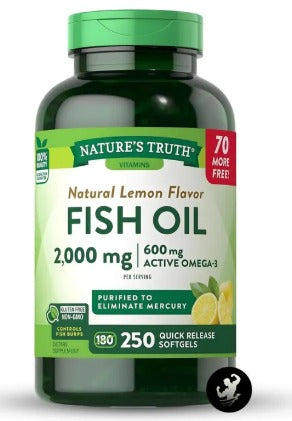 FISH OIL  250 CÁPSULAS 2400MG NATURE´S TRUTH