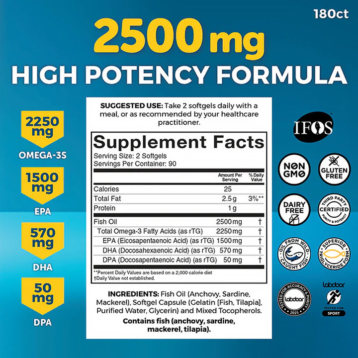 Omega-3 Triple Fuerza 120 cápsulas blandas