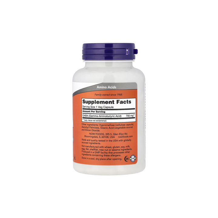 GABA 750mg 100 cápsulas