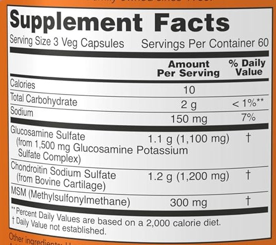 Glucosamina Condroitina Extra Fuerza 180 tabletas