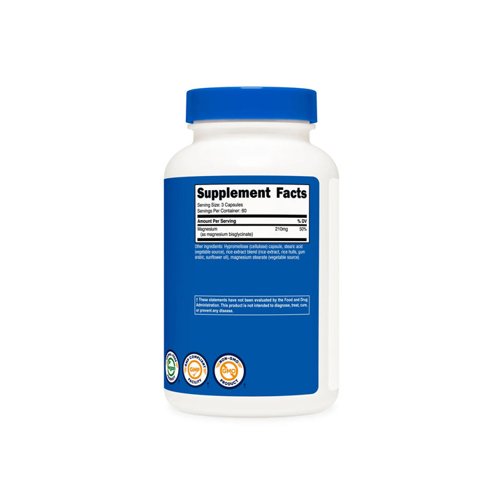 Glicinato de Magnesio 210mg 180 cápsulas