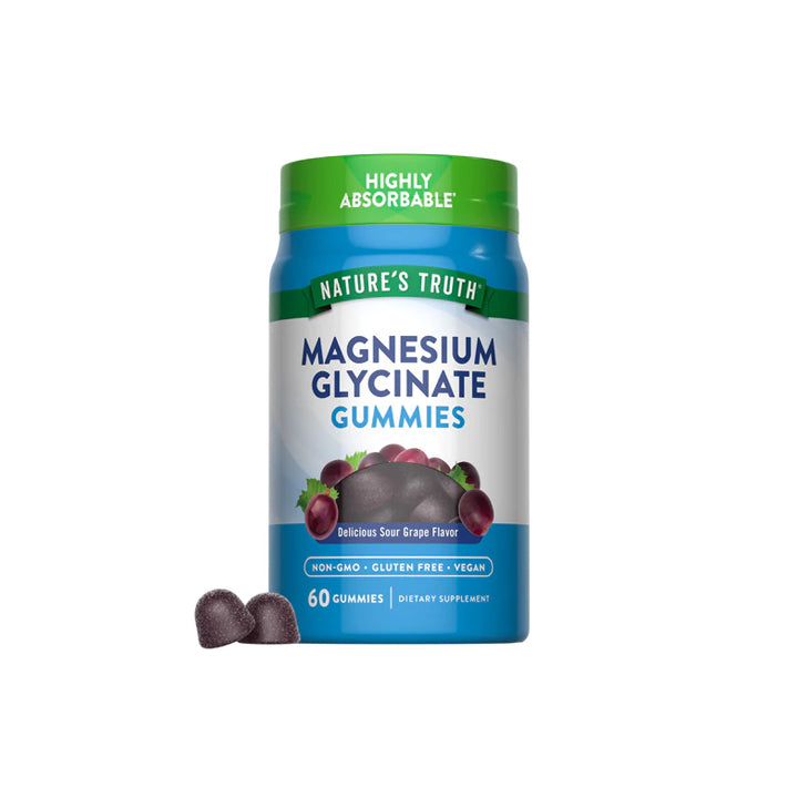 Glicinato de Magnesio 200mg 60 gomitas
