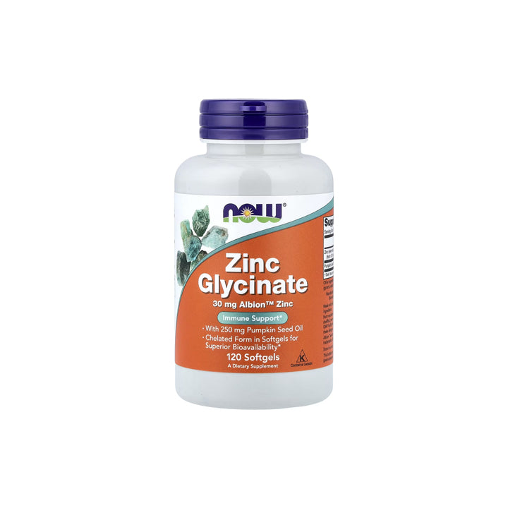 Glicinato de Zinc 120 cápsulas blandas