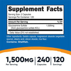 Sulfato de Glucosamina 1500mg 240 cápsulas