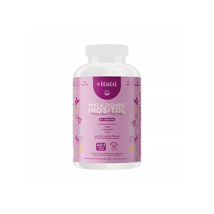 Inositol Myo & D-Chiro 270 cápsulas