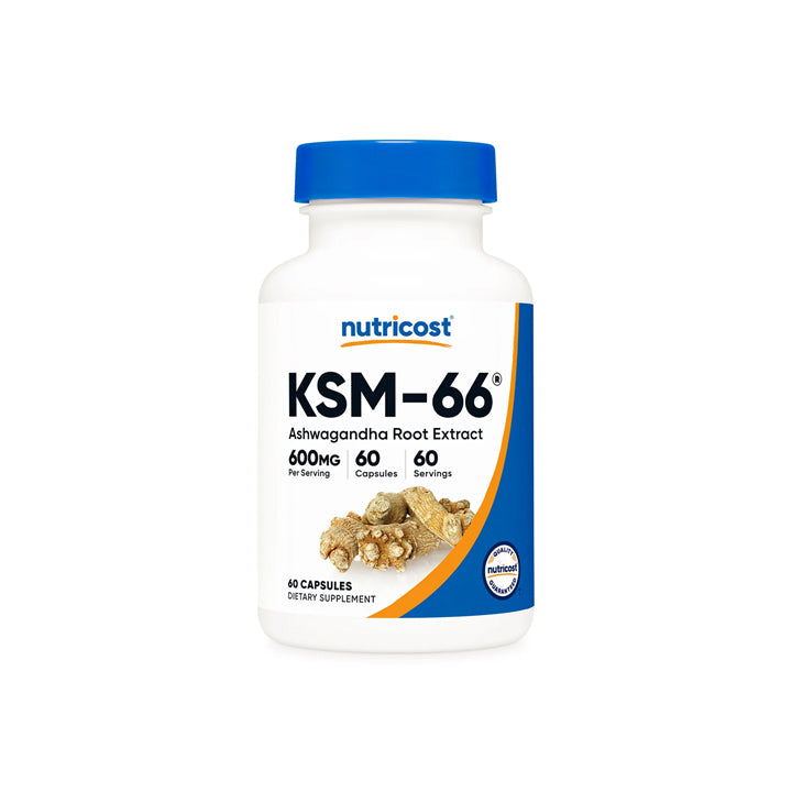 KSM-66 Ashwagandha 600mg 60 cápsulas