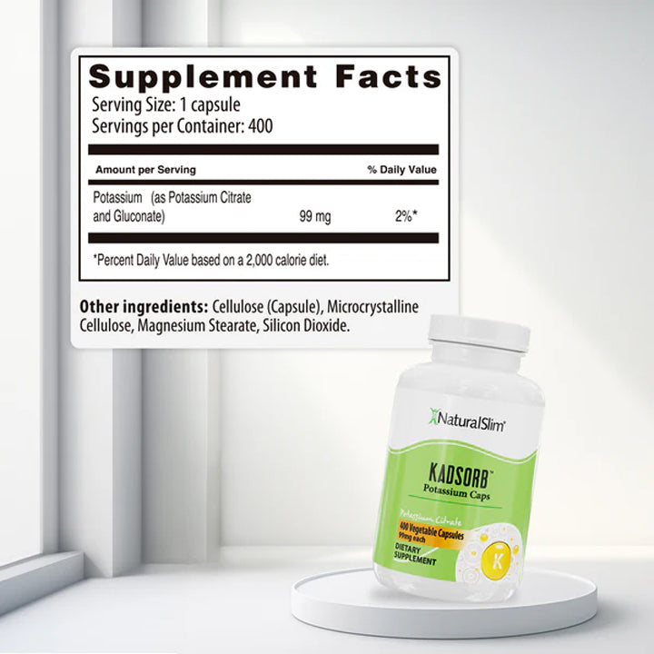 KadSorb Citrato de Potasio 99mg 400 cápsulas