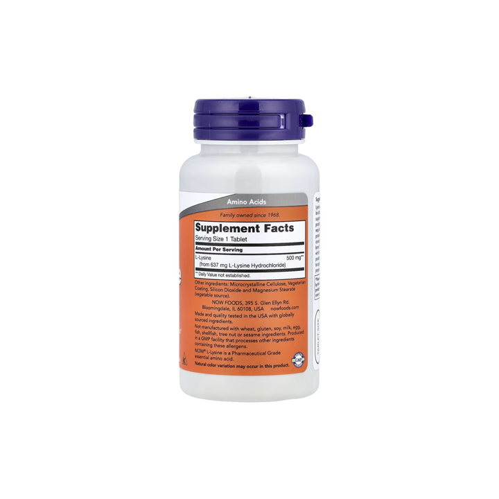 L-Lisina 500mg 100 tabletas