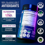 Glutatión Liposomal 1750mg 120 cápsulas