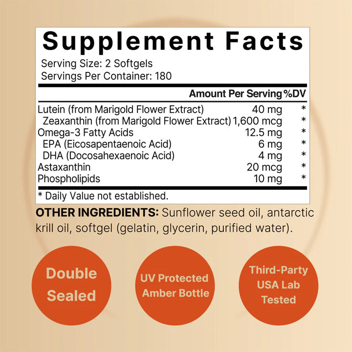 Luteína 40mg 360 cápsulas