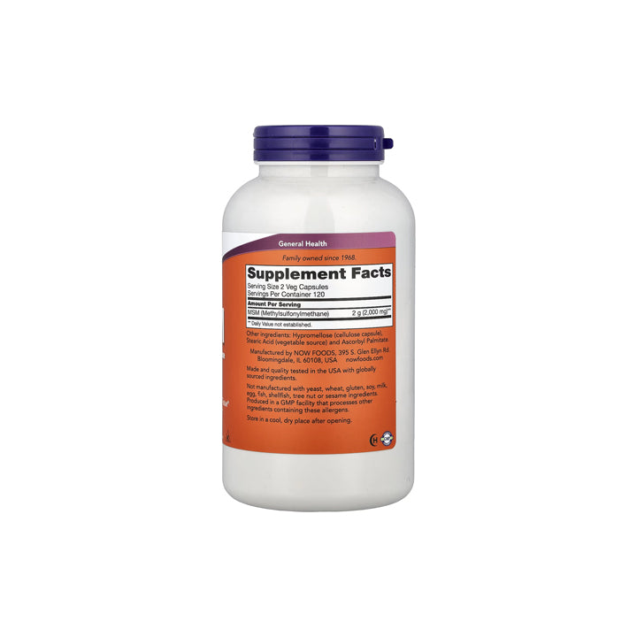 MSM 1000mg 240 cápsulas