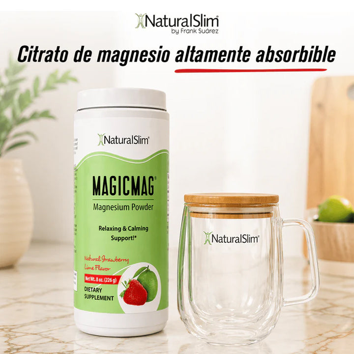 MagicMag Citrato de Magnesio en polvo sabor Fresa 226g