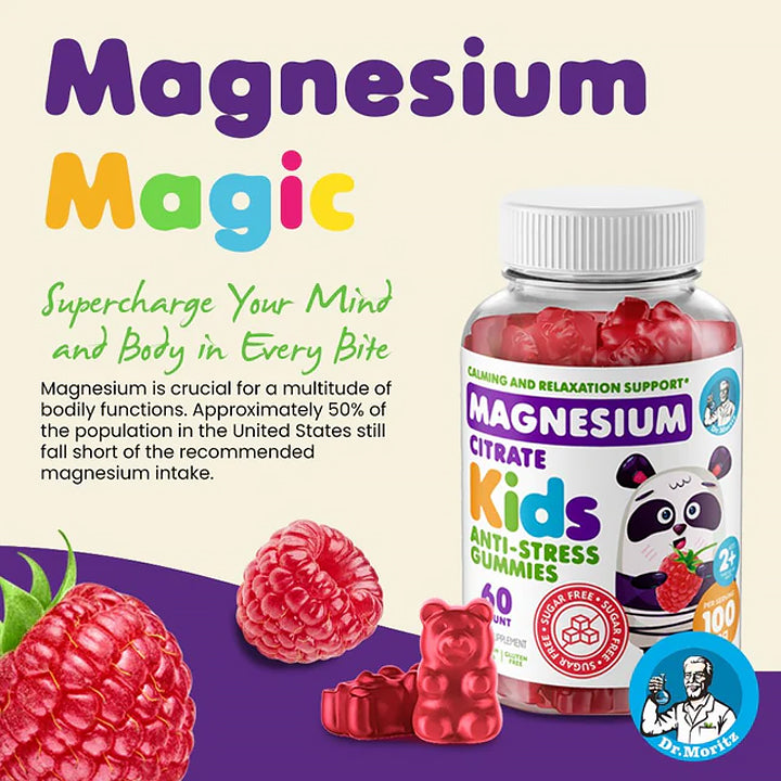 Magnesio para Niños 100mg 60 gomitas