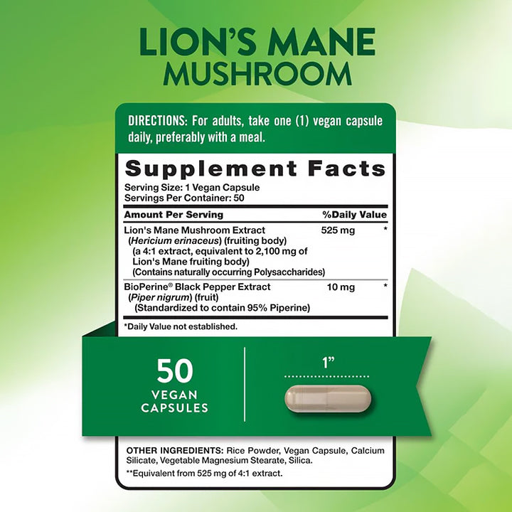 Melena de León 2100mg 50 cápsulas