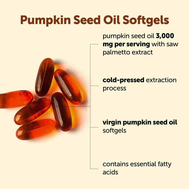 Aceite de Semilla de Calabaza 3,000mg 300 cápsulas blandas