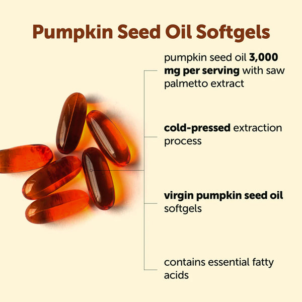 Aceite de Semilla de Calabaza 3,000mg 300 cápsulas blandas