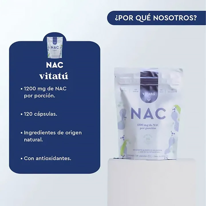 NAC 1200mg 120 cápsulas