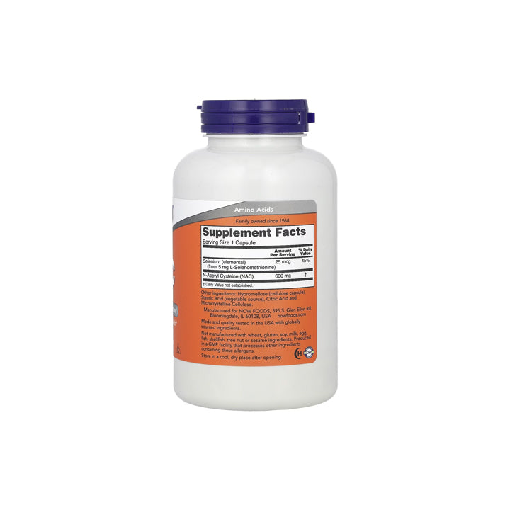 NAC 600mg 250 cápsulas