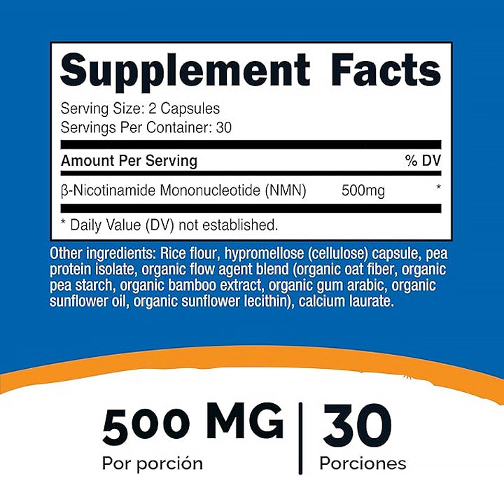 NMN 500mg 60 cápsulas