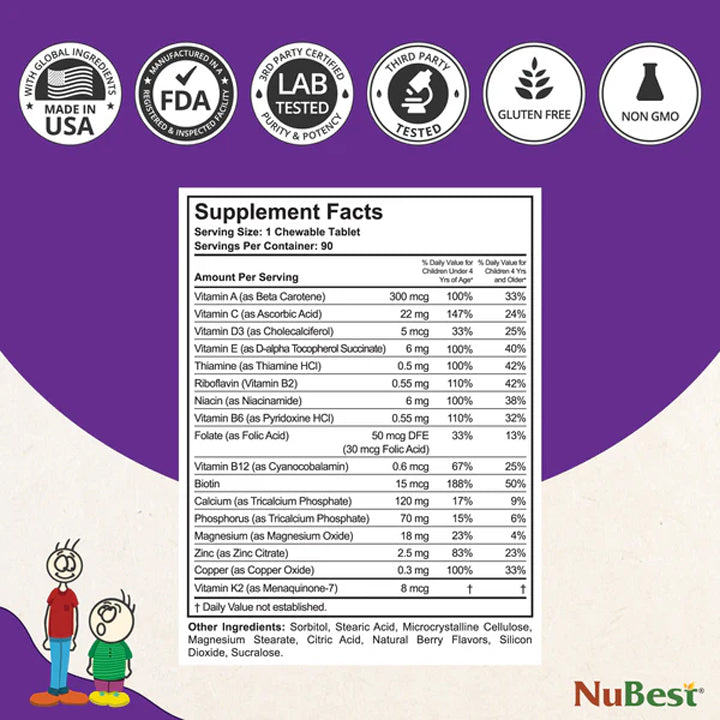 NuBest Tall Suplemento de Crecimiento para Niños (2-9 años)