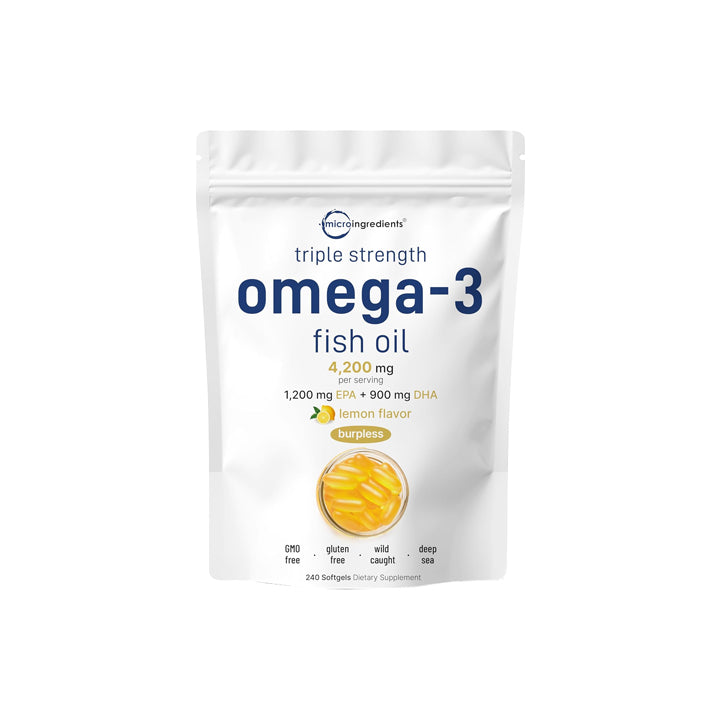 Omega-3 Triple Fuerza EPA 1200 + DHA 900mg 240 cápsulas blandas