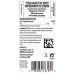 Zinc Picolinato 22mg 100 tabletas