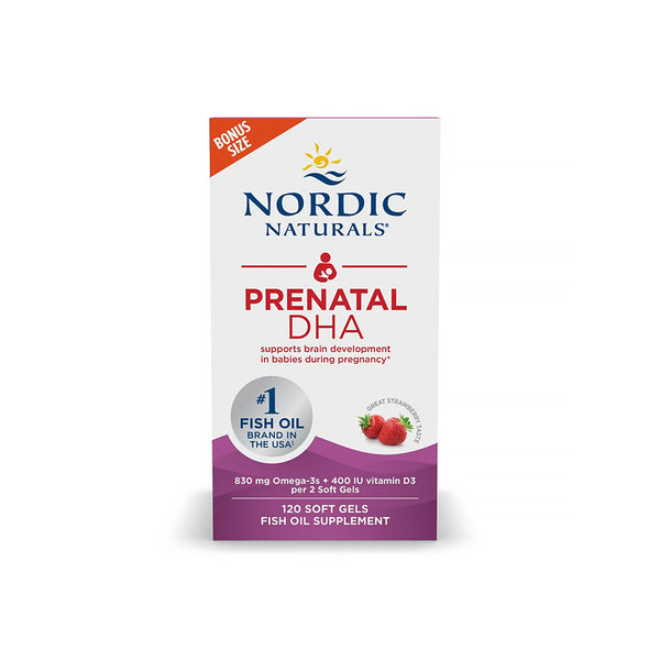 Prenatal DHA 830mg Omega-3 120 cápsulas blandas