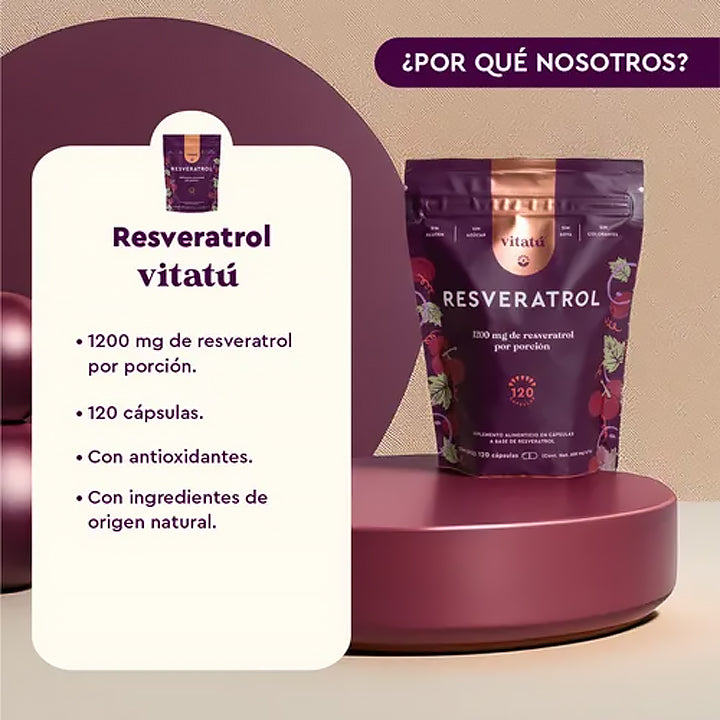 Resveratrol 1200mg 120 cápsulas