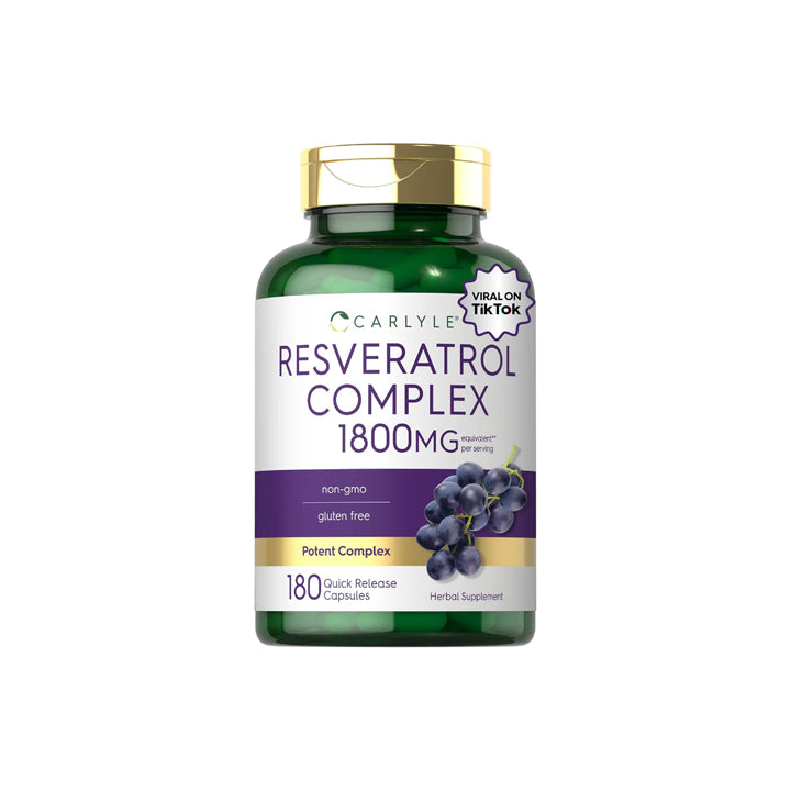 Resveratrol 1800mg 180 cápsulas