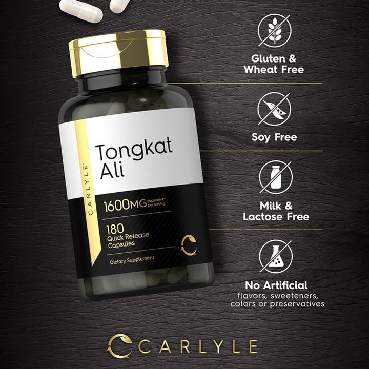 Tongkat Ali 1600mg 180 cápsulas