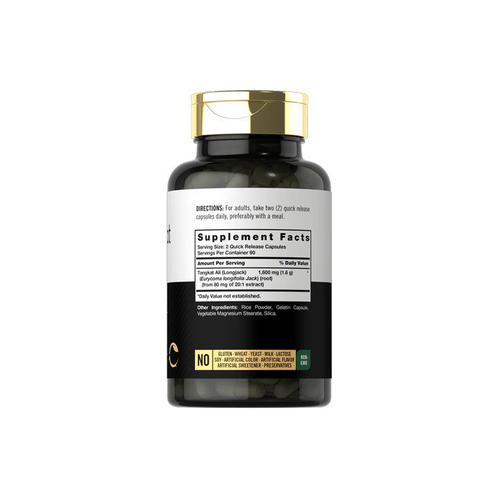 Tongkat Ali 1600mg 180 cápsulas