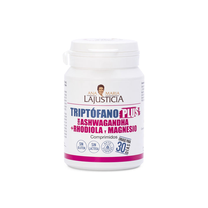 Triptófano Plus con Ashwagandha, Rhodiola y Magnesio