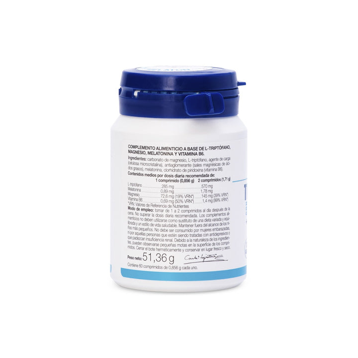 Triptófano con Melatonina, Magnesio y Vitamina B6