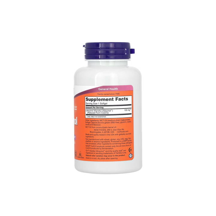 Ubiquinol 100mg 120 cápsulas blandas